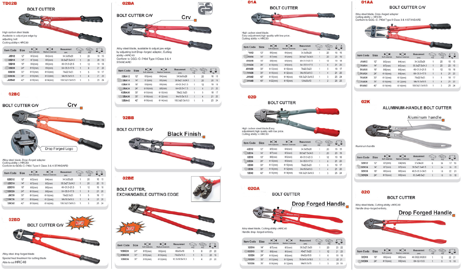 bolt cutter cable cutter lowest price good quality