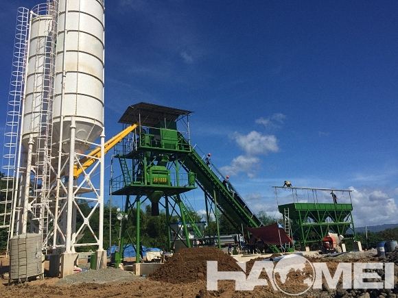 HZS60 Stationary Concrete Batching Plant