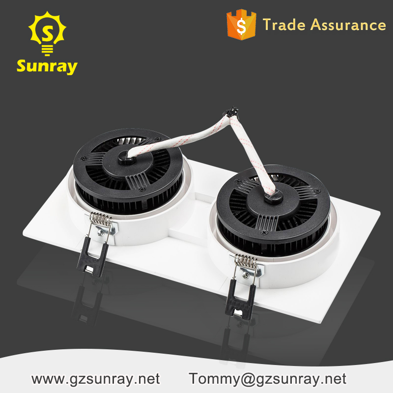 Zhongshan manufacturer commercial 55mm cutout 15w 30w cob led downlight