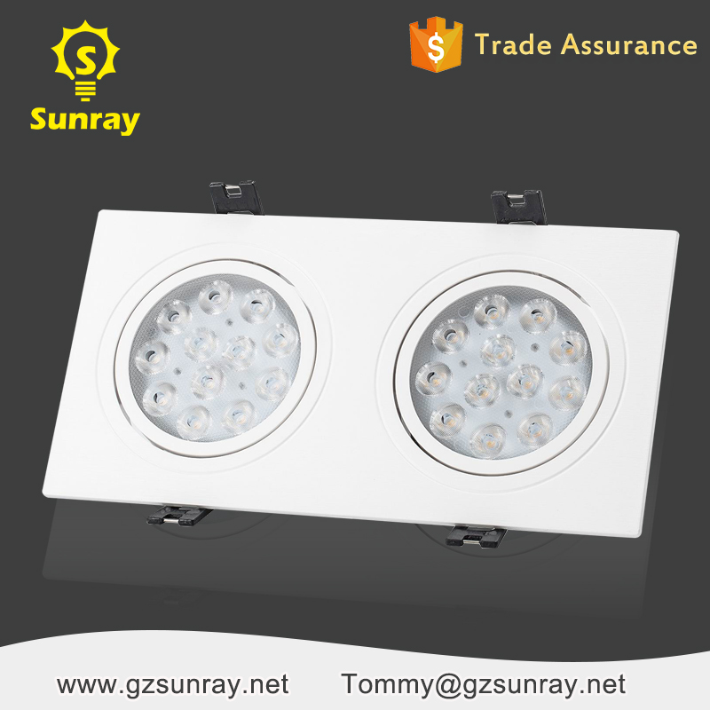 Zhongshan manufacturer commercial 55mm cutout 15w 30w cob led downlight