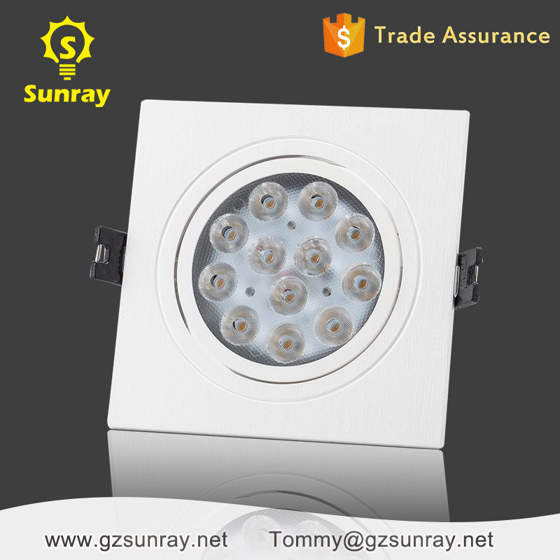 Zhongshan manufacturer commercial 55mm cutout 15w 30w cob led downlight