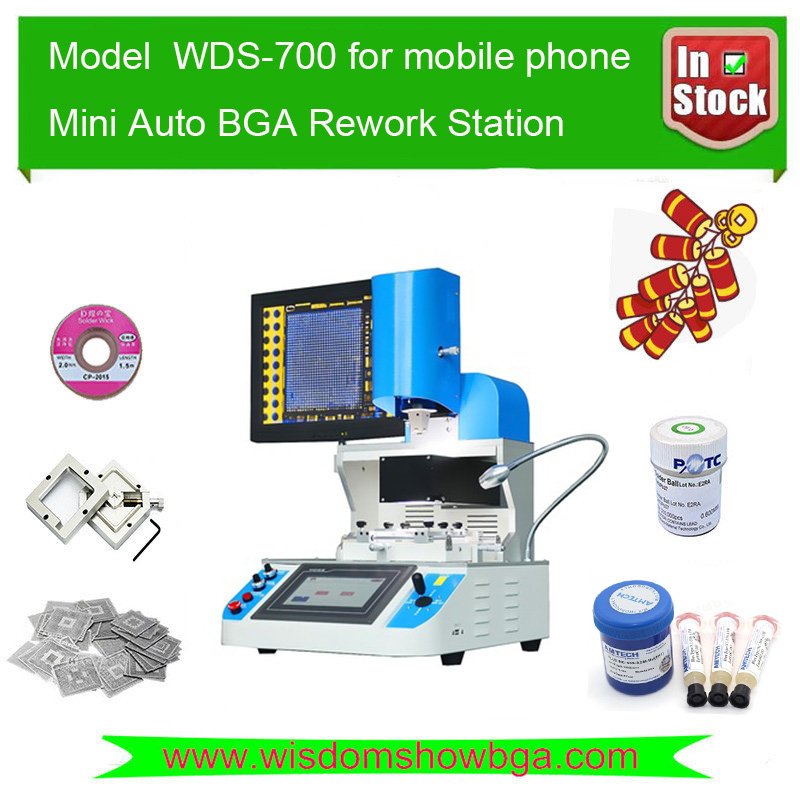 WDS700 Bga Soldering Machine Automatic Hot Air Bga Reballing Kit Bga Rework Station Expert for Repairing Mobile Phone