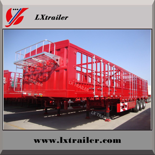 Best price triaxle fence semi trailer trailer truck 40ft for sale