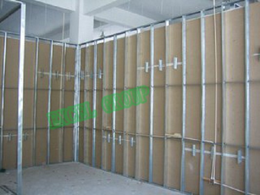 drywall interior metal stud and track wall framing