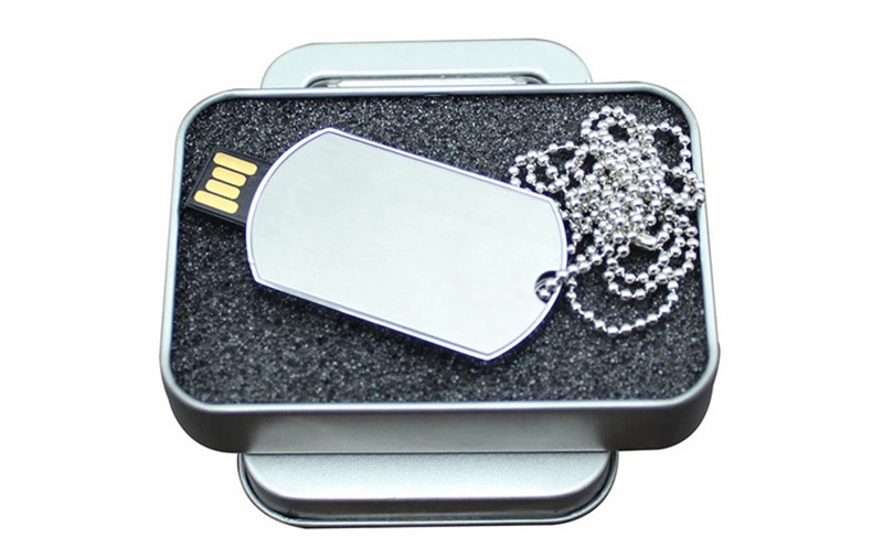 Engrave logo USB stick dog tag pen drive flash drive disk