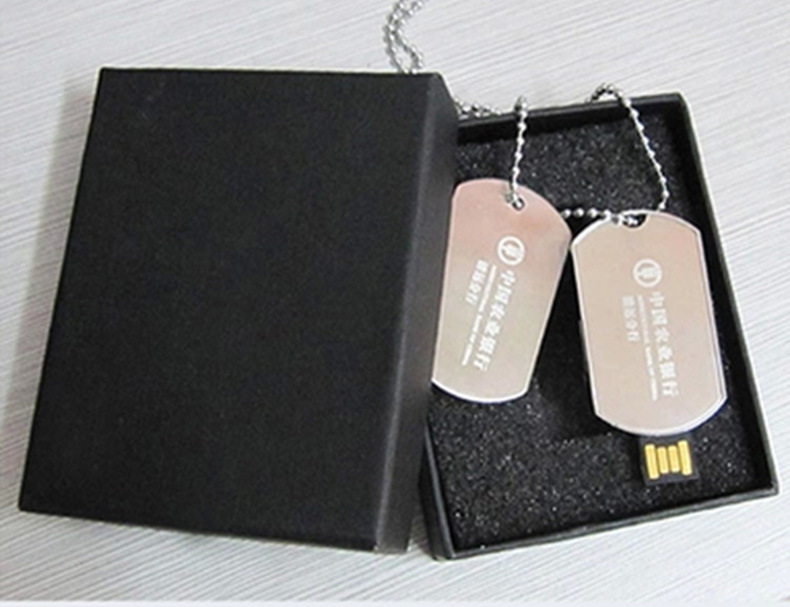 Engrave logo USB stick dog tag pen drive flash drive disk