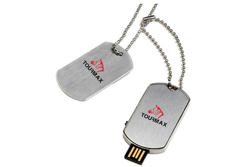 Engrave logo USB stick dog tag pen drive flash drive disk