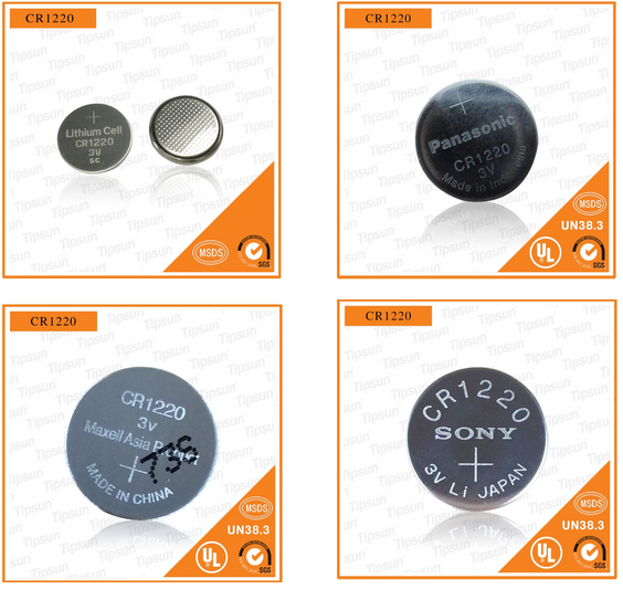 China Manufacturer CR1220 SC Button cell Lithium Battery for IC Card