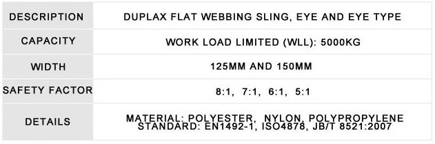 100 Polyester webbing sling for lifting factory