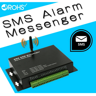 powered GSM sms digital controller data logger