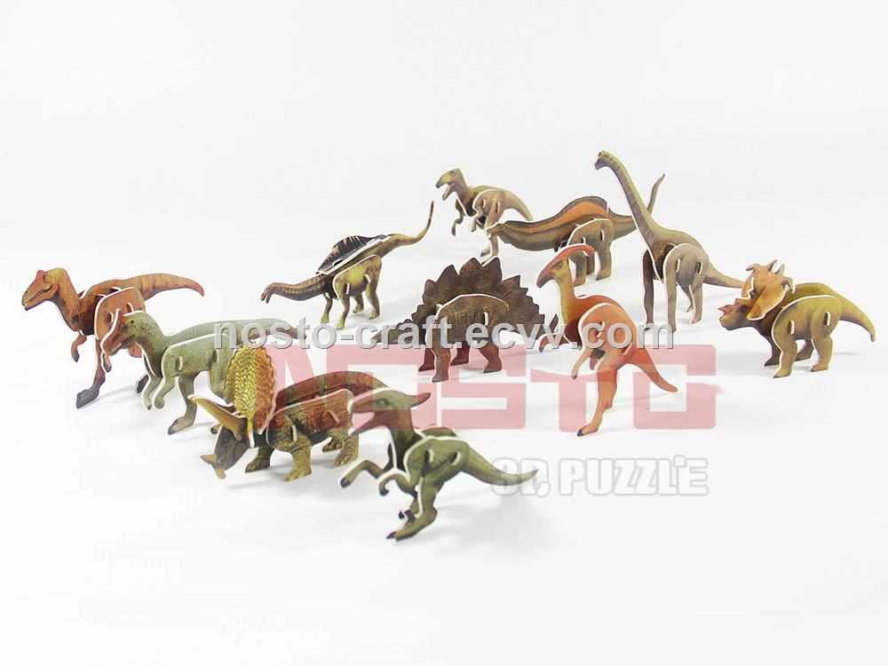 DIY educational toy 3D puzzle handmade for kids dinosaur toys