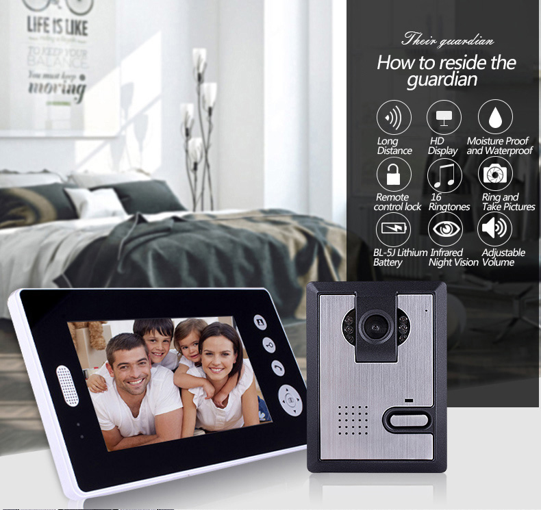 wireless visual doorbell 16 Ringtones Lithium Battery