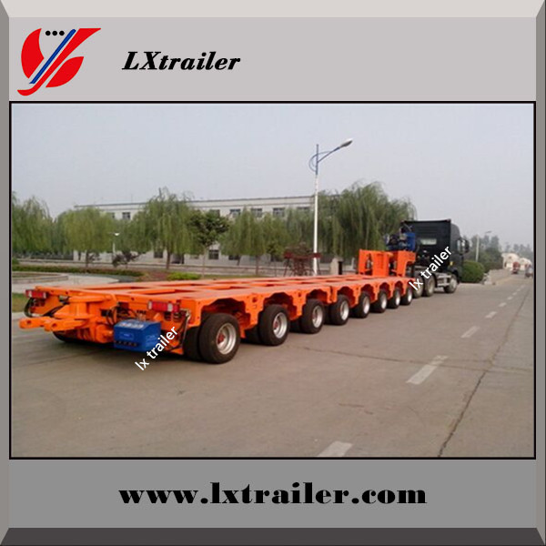 China made Multi axle 200 ton hydraulic modular low bed trailer