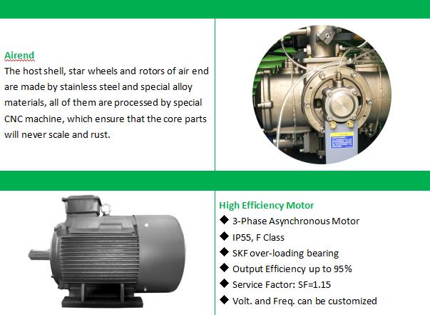 Ce Certificated Water Lubricant OilFree Air Compressor 11KW 710bar