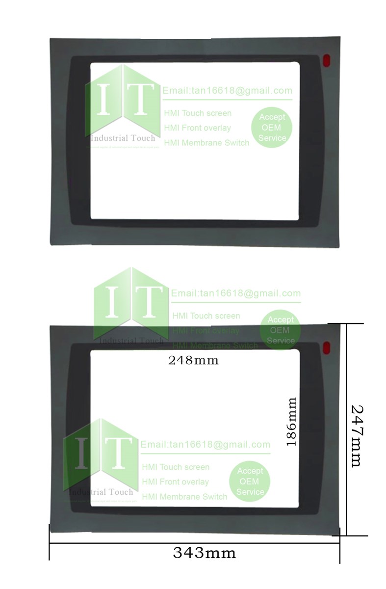 NEW AB PanelView Plus 1250 2711PT12C4D7 2711PT12C4D8 2711PT12C15D1 2711PT12C15D2 HMI PLC TouchScreen and Front label