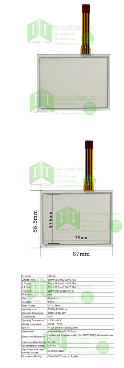 NEW LT3201A1D24C LT3200A1D24 AGP3200A1D24 TP3435S1 HMI PLC touch screen panel membrane touchscreen