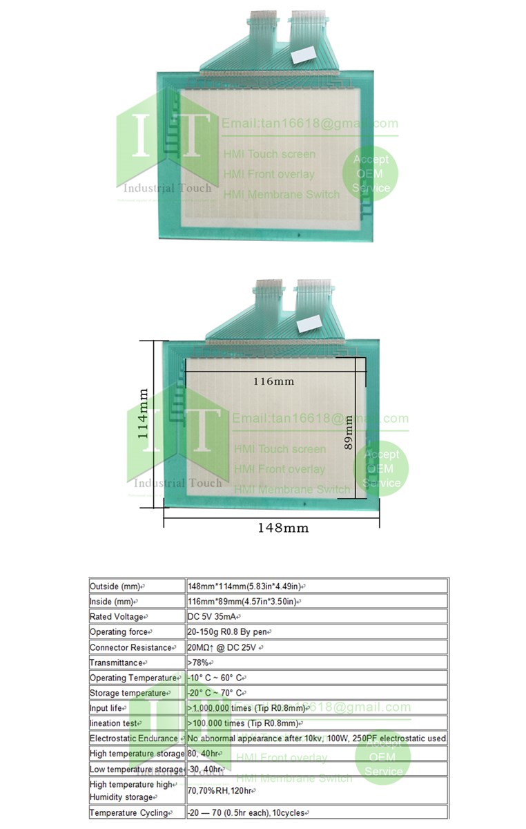 NEW NS5SQ00BV1 NS5SQ00V1 NS5SQ01V1 HMI PLC TouchScreen and Front label