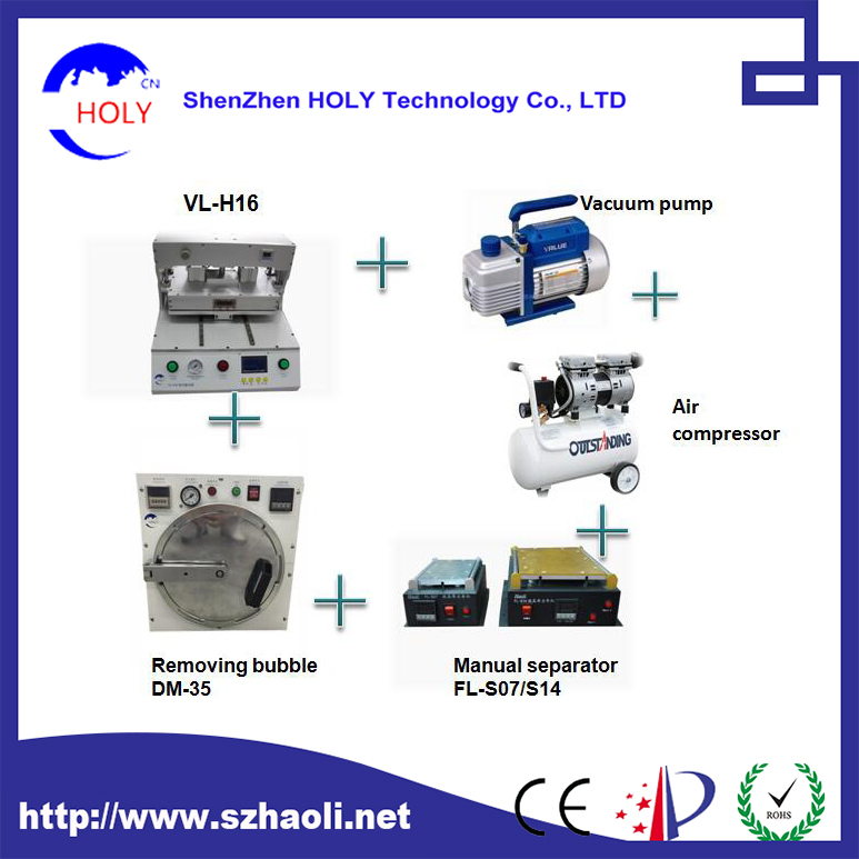 HOLY VLH16 Automatic Vacuum Laminating LCD Repair Machine 16inch