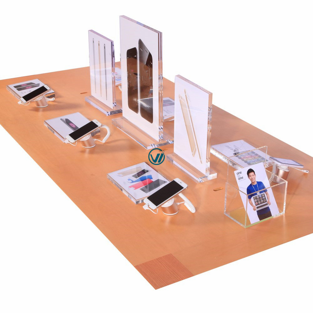 Shenzhen KOU hot sale single mobile phone alarm display stand for iphone exhibition