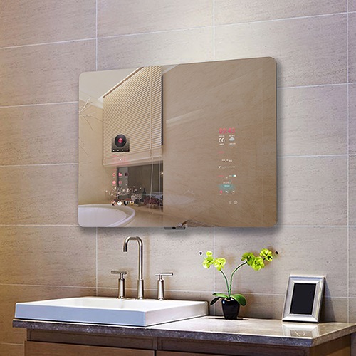 Smart Mirror Tv With Touch Screen From, 19 Waterproof Bathroom Smart Mirror Tv
