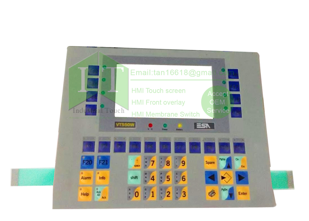 NEW ESA VT550 VT550W VT 550 VT 550W VT55000P0 HMI PLC Membrane Switch keypad keyboard