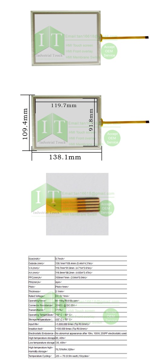 NEW TP177 TP177A TP177B 6AV66400CA110AX1 6AV66420AA110AX1 6AV66420BA011AX1 HMI Touch Screen and Front label