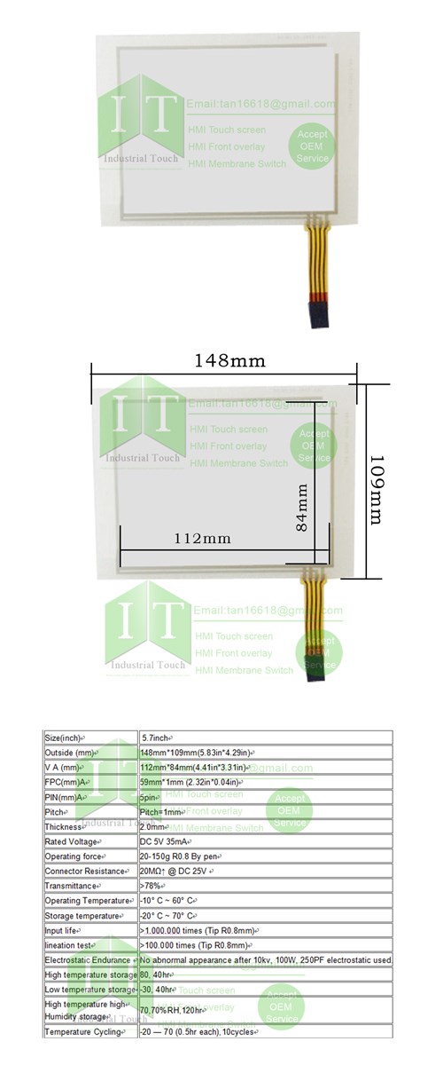 NEW ESA VT505W VT 505W VT505W 00000 VT505W 000DP HMI PLC touch screen panel membrane touchscreen