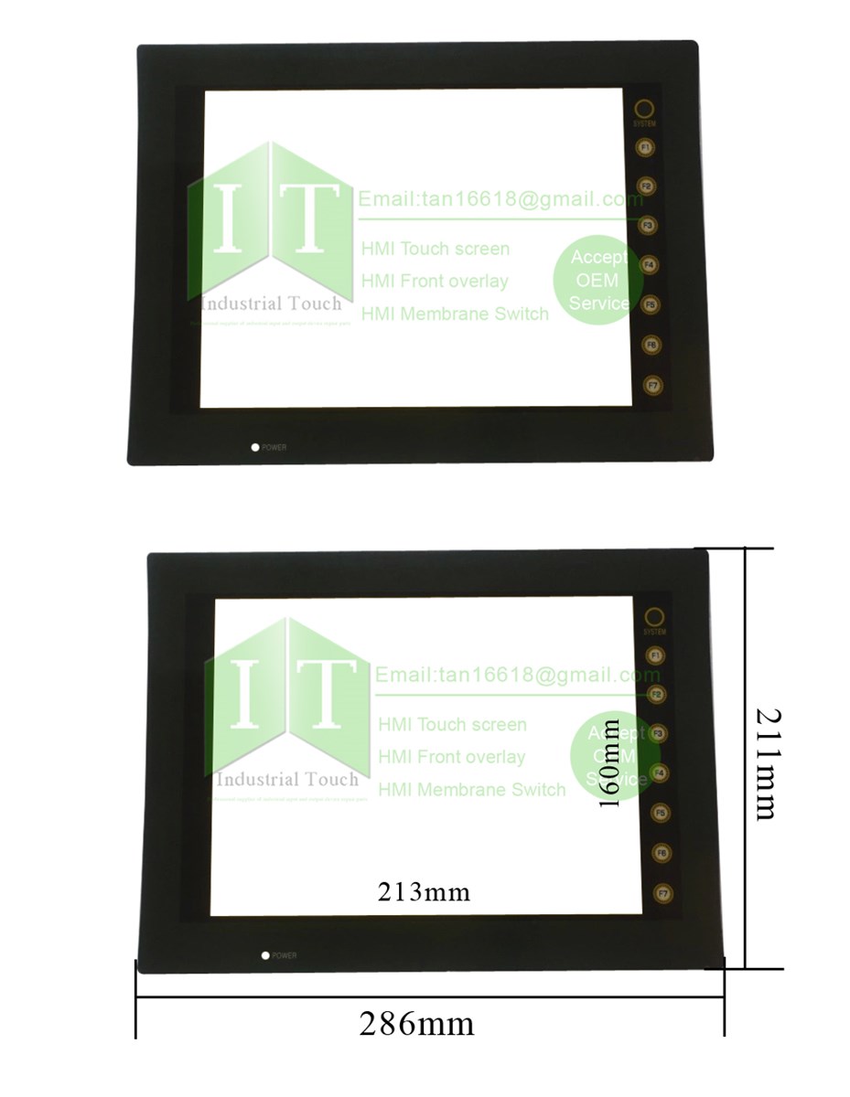 NEW UG430HTS4 UG430HTH4 UG430HSS1 UG430HSS4 HMI PLC TouchScreen and Front label