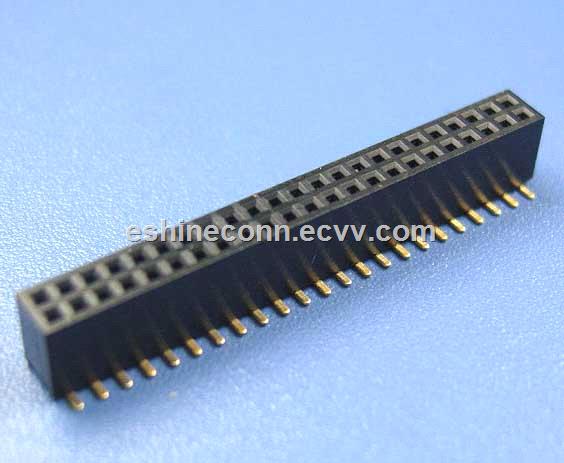 SMT double rows board connector 127mm pitch gold plated