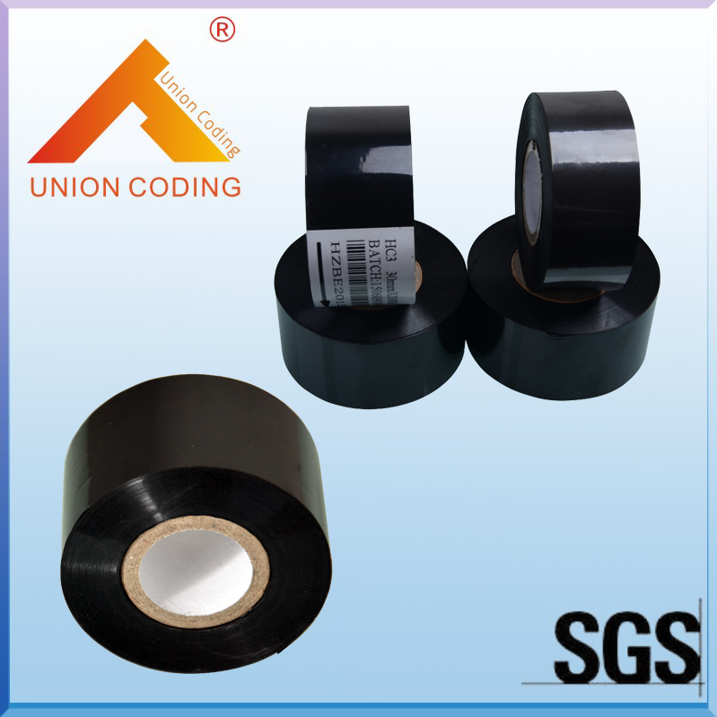 Black color 30mm width Coding foil with ROHS SGS certificate