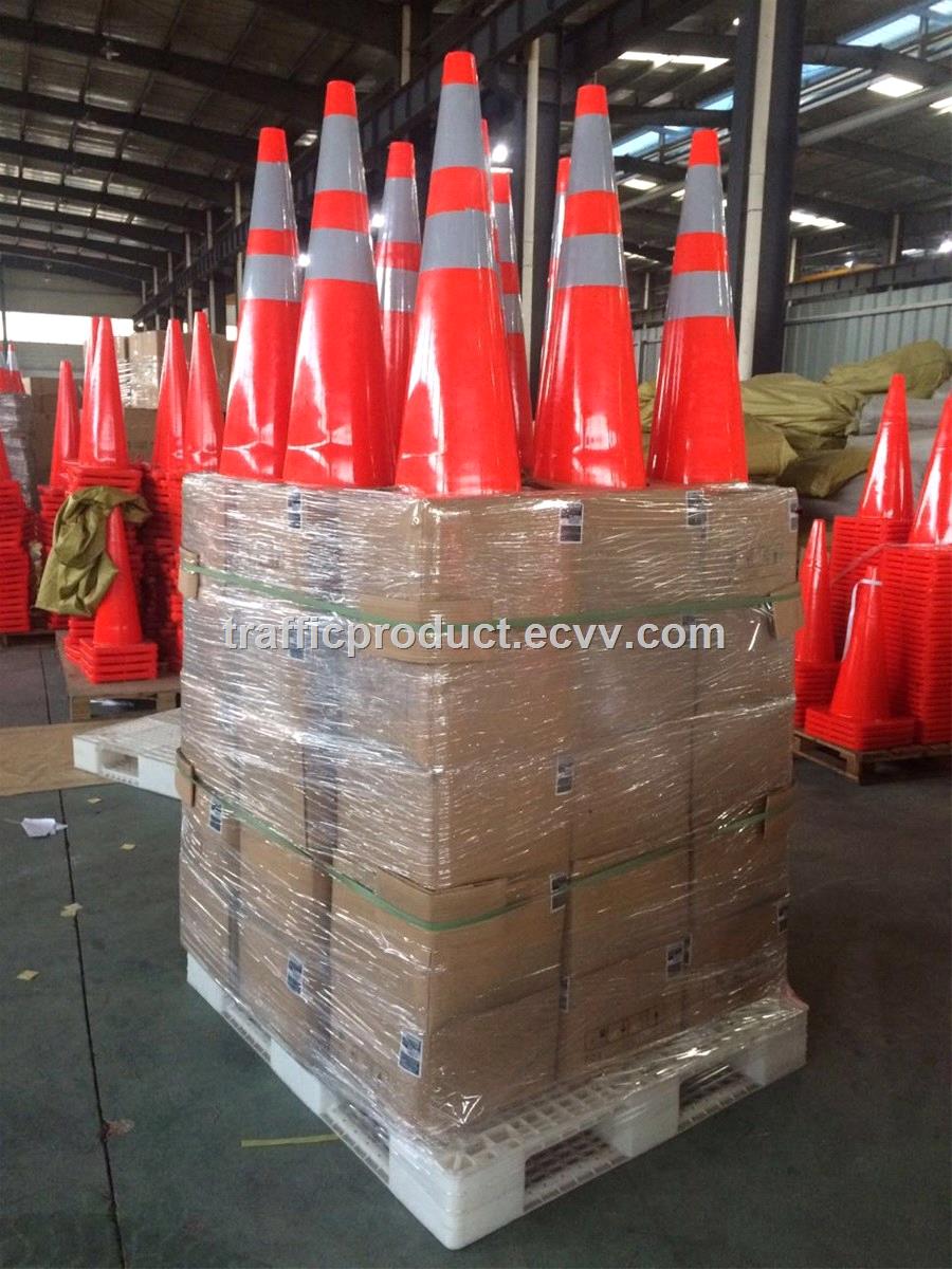 70cm PVC taffic cone 28 road safety cones with reflective tape