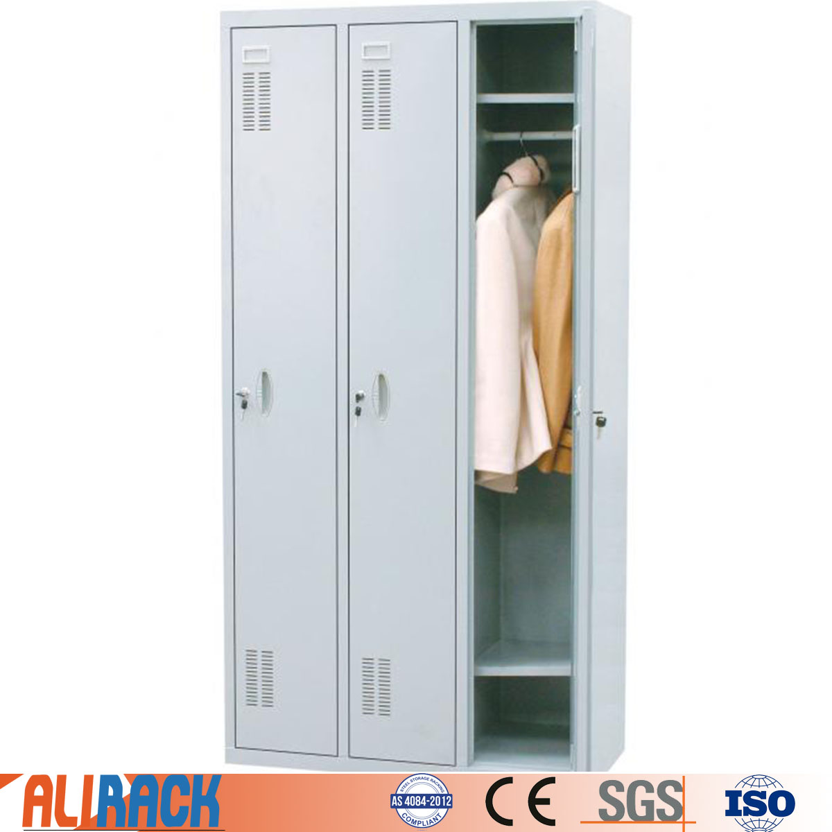 ALI RACKING Office Metal Cabinet Furniture Steel Gym Changing Room Steel Locker