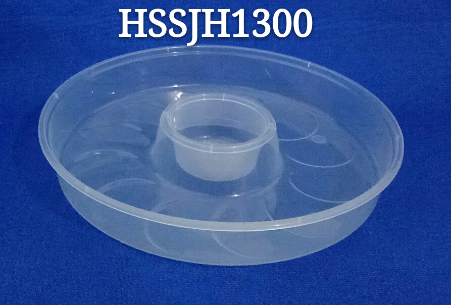 Round dumpling use airtight disposable PP microwaveable food storage container with lid