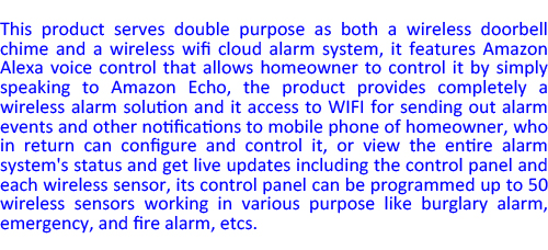 2017 hot selling wireless wifi cloud security alarm system