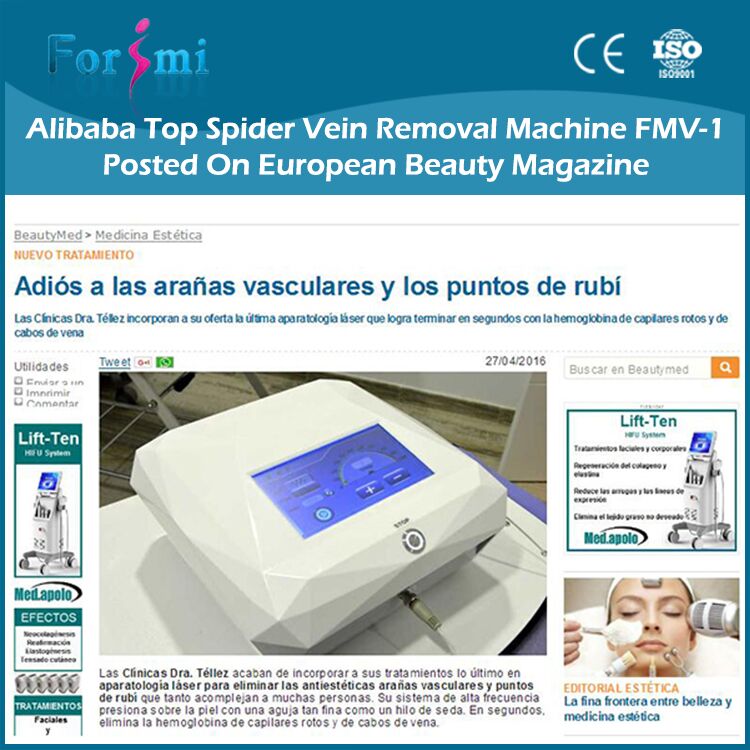 portable 30MHz Spider Veins Removal Machine FMVI facial mole removal