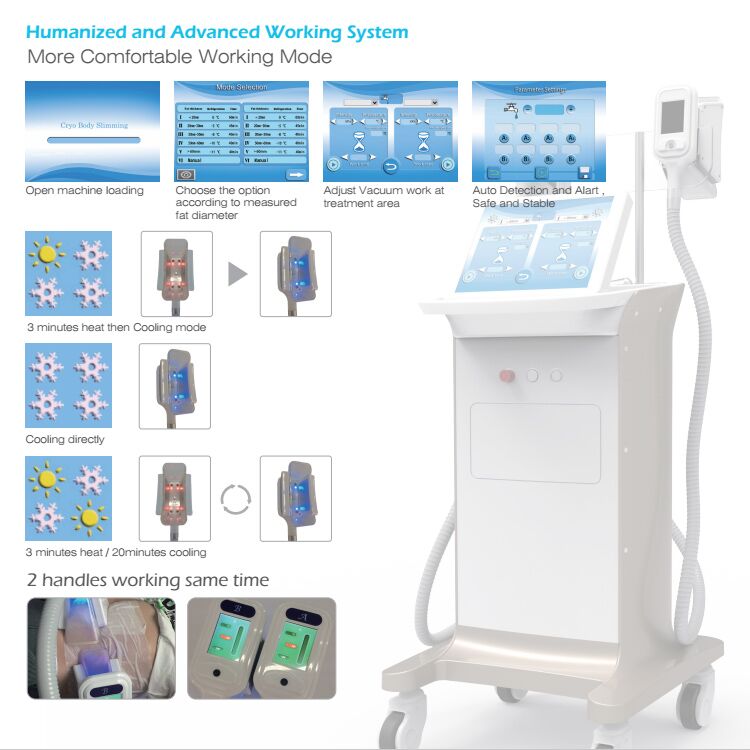 2017 hot sell fat freeze cryolipolysis 2 handles Cryolipolysis Slimming Machine