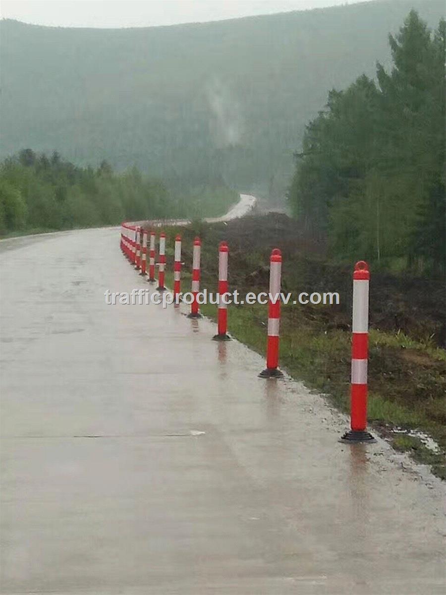 30 traffic pole PU strip spring post 75cm PU strip spring bollard road safety warning post traffic safety series