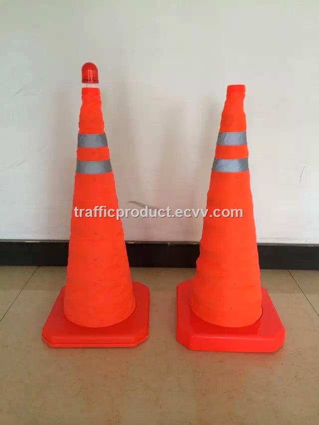 18 20 28 PP base collapsible traffic cone 45cm folding traffic cone road safety cone folding cone