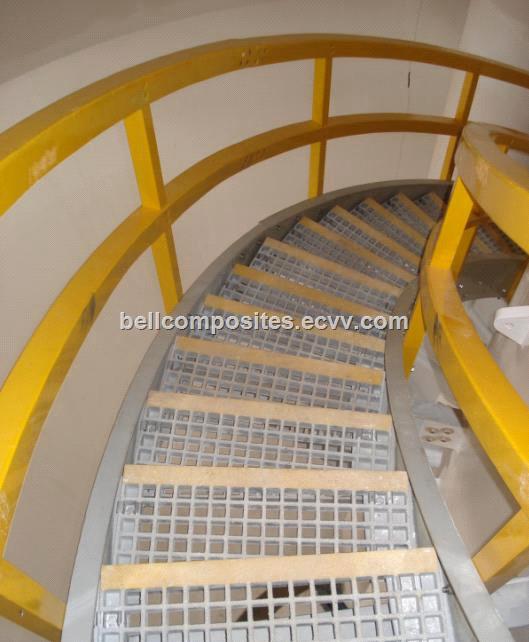 Fiberglass Handrail FRPGRP Railing Stair System Pipe Connectors Fencing StaircasesLadder