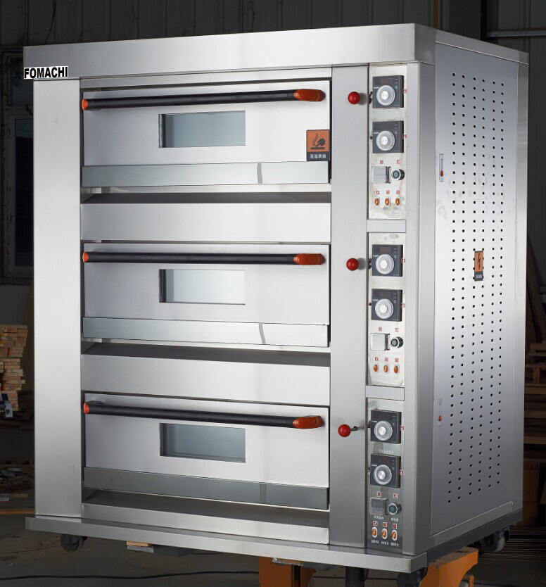 Hot Sale Electric Deck Oven All SS 3 Deck 6 Trays Deck Oven FMXO120C