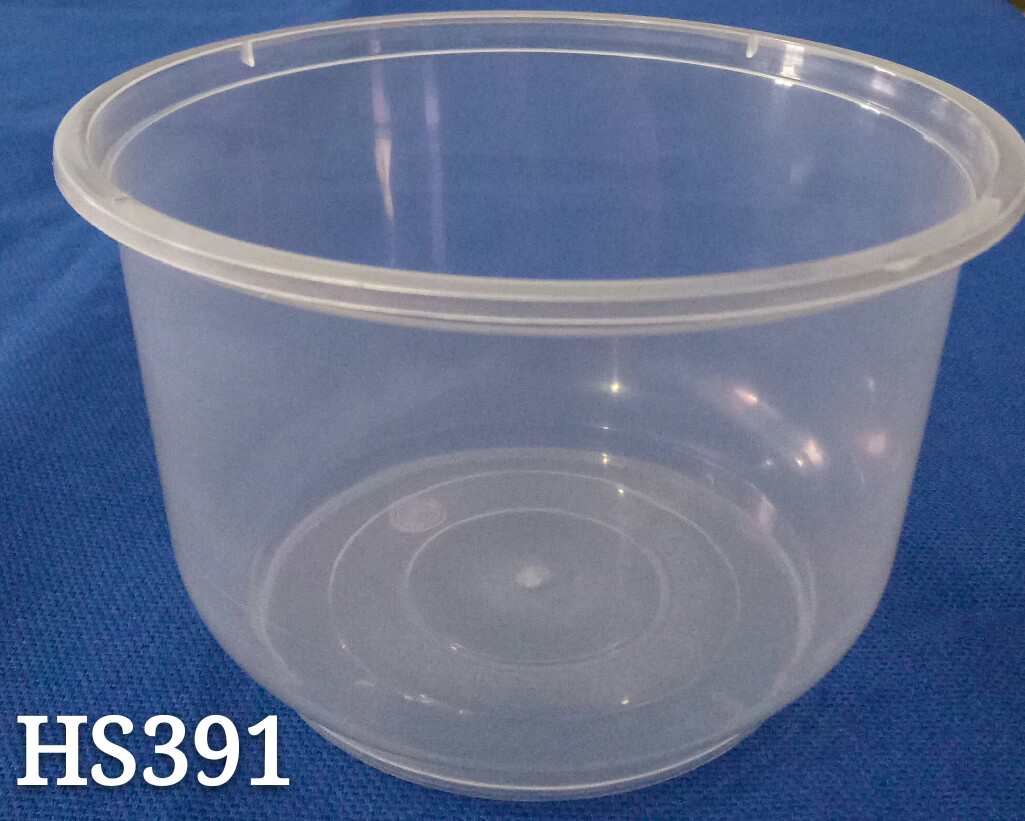 Round 500mL Disposable PP Plastic Microwave Safe Little Porringer