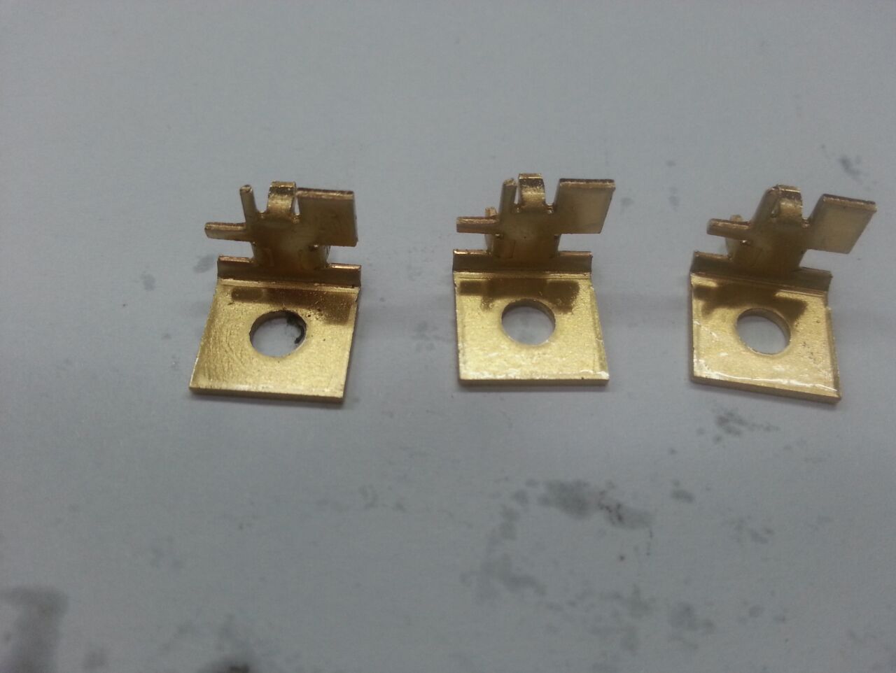 Brass stamped terminal parts