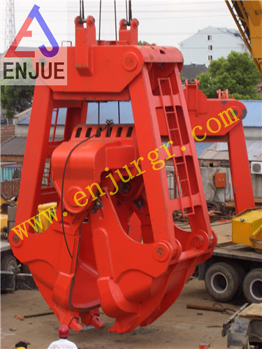 15t Four Ropes Machinery Remote Control Calmshell Grab for Grain