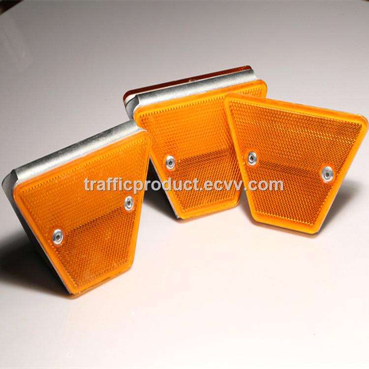 18040mm reflective delineator highway guardrail reflector single and double sides guardrail reflectors