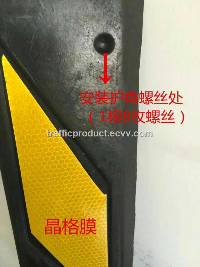 8001008mm rubber corner guard security patrol device round and angle rubber corner protector