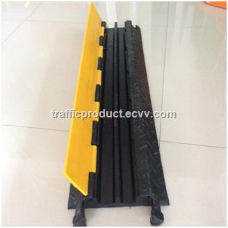CE certificated 100025050mm 2 channels cable protector reflective rubber speed hump cable ramp