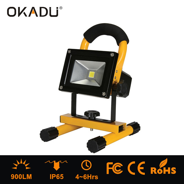 Okadu Rechargeable Battery Power Supply 10W 20W 30W 50W LED Flood Light