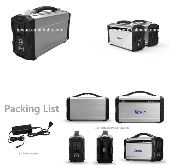 Tipsun S601 Portable Solar Generator UltraHigh Power Capacity 60000mAh for Emergency Rescue
