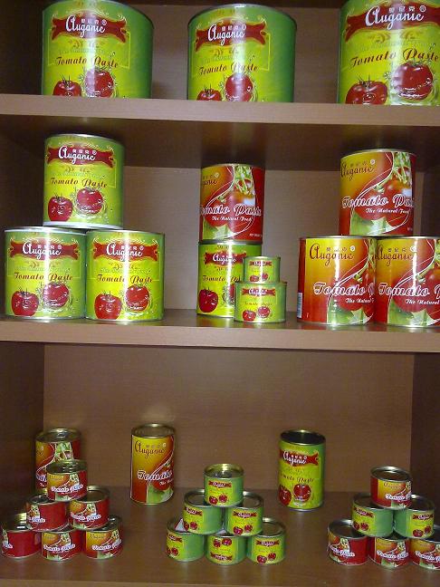 easy open tomato paste canned 2200 China origin 2830 brix