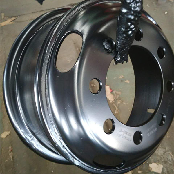 Aqua Blue OEM Truck Steel Wheel Rims for Big Commercial Vehicles Manufacturer